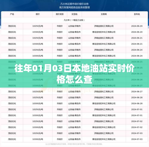 油站实时价格查询攻略，如何查看本地油站历年价格？