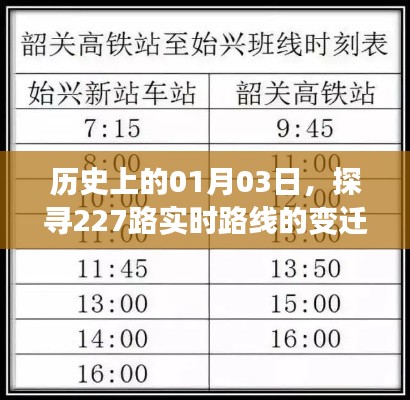 历史上的今天与探寻公交路线变迁，聚焦一月三日及公交路线变迁
