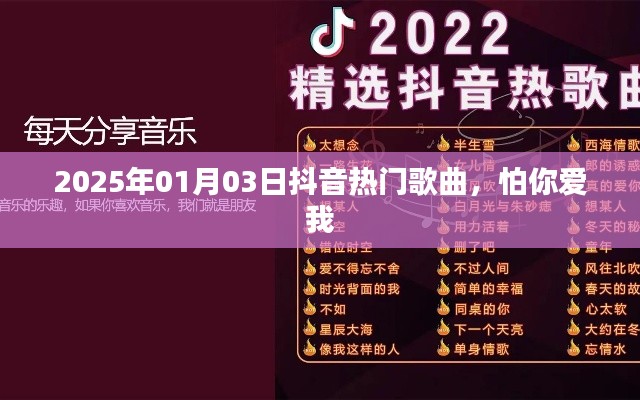 抖音热门歌曲盘点，2025年元旦流行歌曲怕你爱我上榜