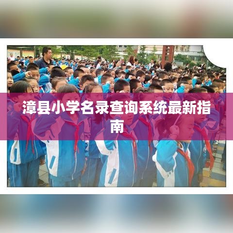 漳县小学名录查询系统最新指南
