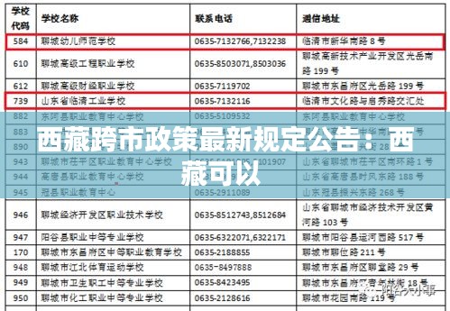西藏跨市政策最新规定公告：西藏可以 