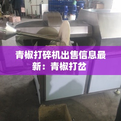 青椒打碎机出售信息最新：青椒打岔 