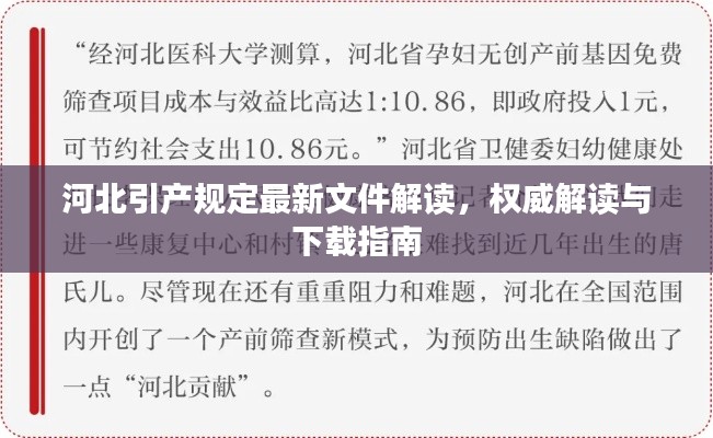 河北引产规定最新文件解读，权威解读与下载指南
