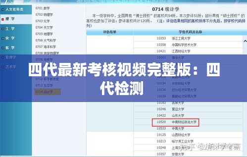 四代最新考核视频完整版：四代检测 