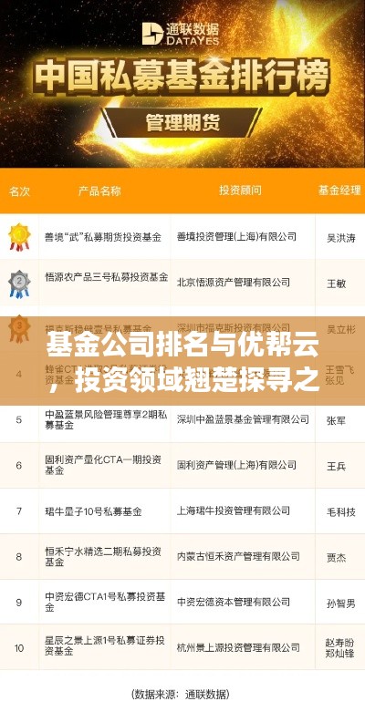 基金公司排名与优帮云，投资领域翘楚探寻之路