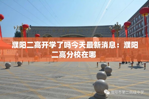 濮阳二高开学了吗今天最新消息：濮阳二高分校在哪 