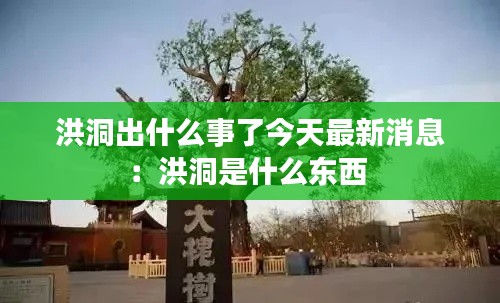洪洞出什么事了今天最新消息：洪洞是什么东西 