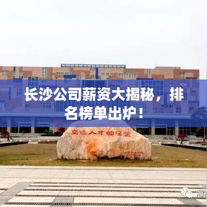 长沙公司薪资大揭秘，排名榜单出炉！