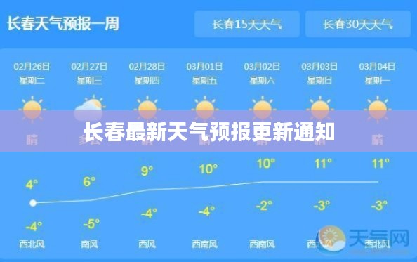 长春最新天气预报更新通知