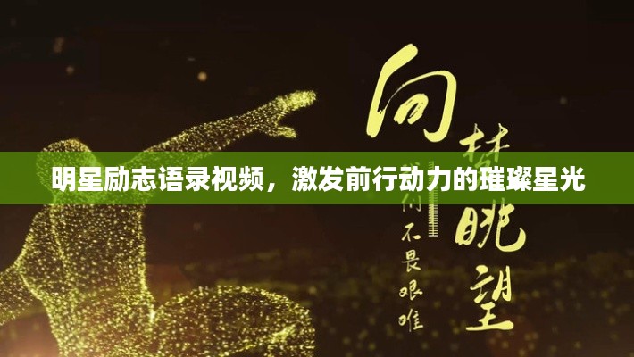 明星励志语录视频，激发前行动力的璀璨星光