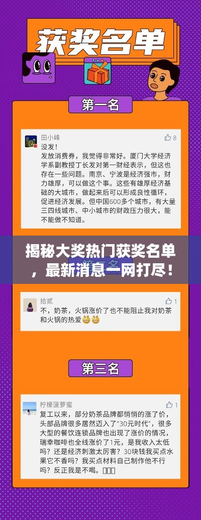 揭秘大奖热门获奖名单，最新消息一网打尽！