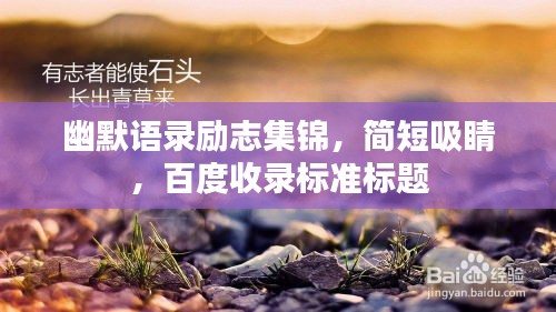 幽默语录励志集锦，简短吸睛，百度收录标准标题