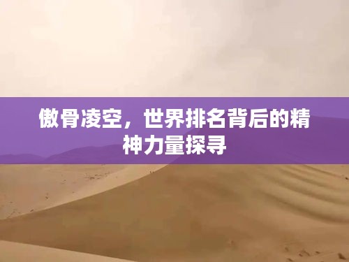 傲骨凌空，世界排名背后的精神力量探寻