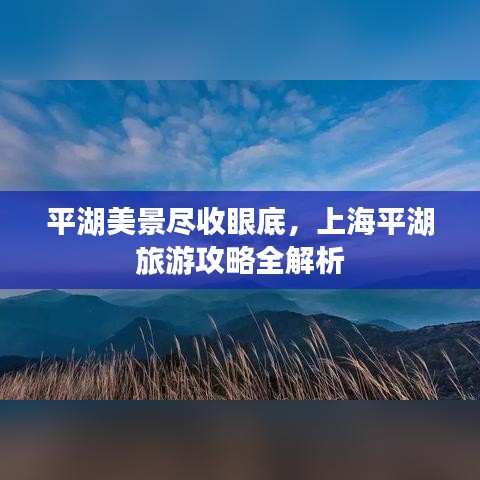 平湖美景尽收眼底，上海平湖旅游攻略全解析