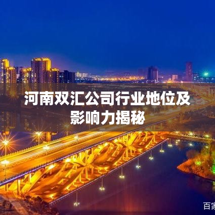 河南双汇公司行业地位及影响力揭秘