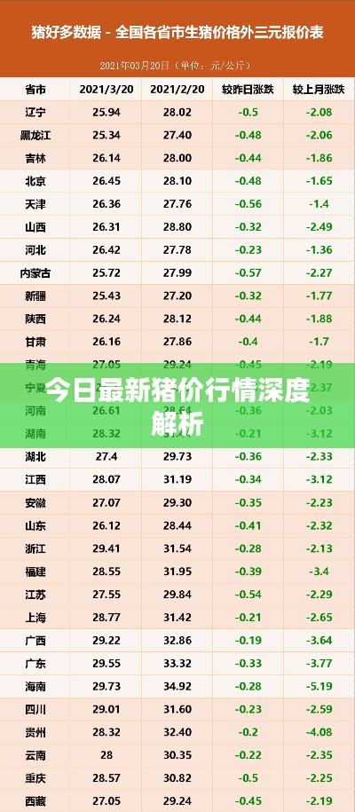今日最新猪价行情深度解析
