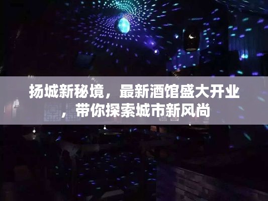 扬城新秘境，最新酒馆盛大开业，带你探索城市新风尚