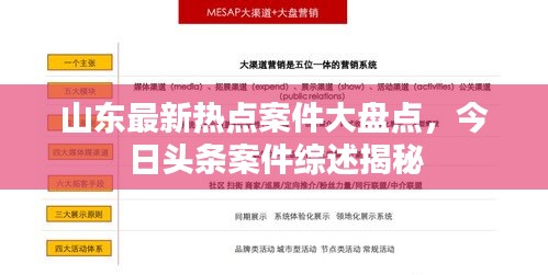 山东最新热点案件大盘点，今日头条案件综述揭秘