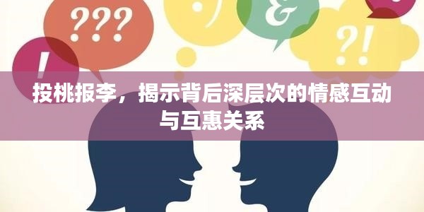 投桃报李，揭示背后深层次的情感互动与互惠关系