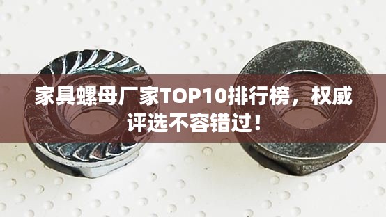 家具螺母厂家TOP10排行榜，权威评选不容错过！