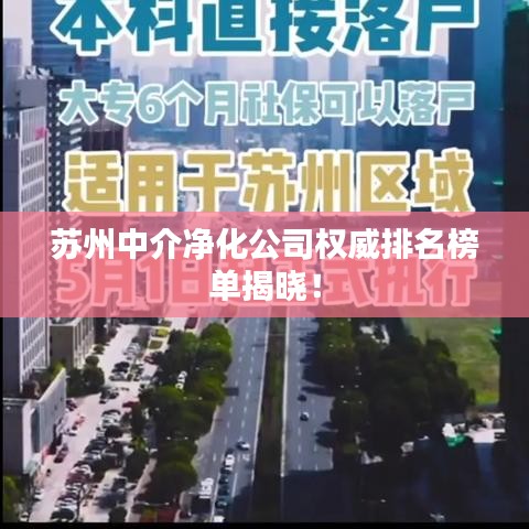 苏州中介净化公司权威排名榜单揭晓！