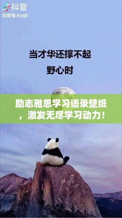励志雅思学习语录壁纸，激发无尽学习动力！