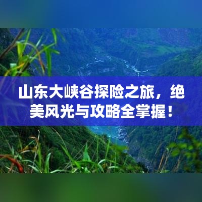 山东大峡谷探险之旅，绝美风光与攻略全掌握！