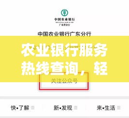 农业银行服务热线查询，轻松获取银行服务信息