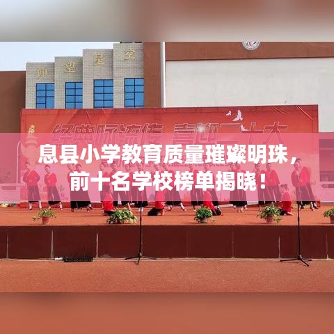 息县小学教育质量璀璨明珠，前十名学校榜单揭晓！