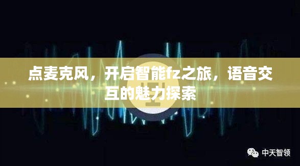 点麦克风，开启智能fz之旅，语音交互的魅力探索
