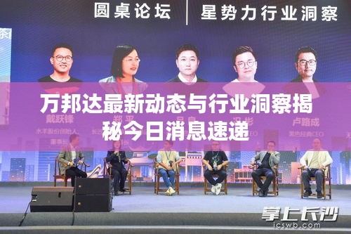 万邦达最新动态与行业洞察揭秘今日消息速递