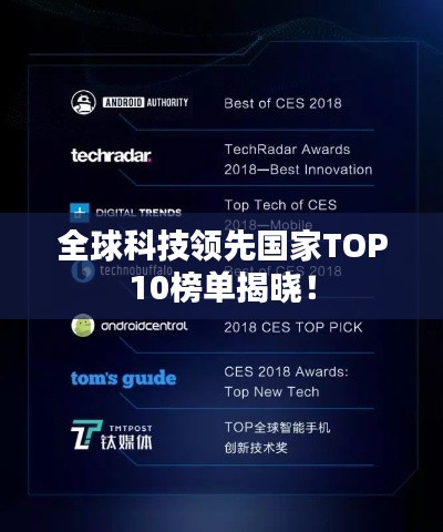 全球科技领先国家TOP10榜单揭晓！