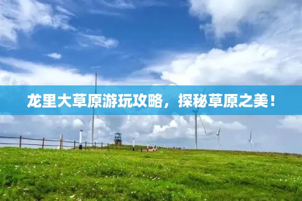 龙里大草原游玩攻略，探秘草原之美！