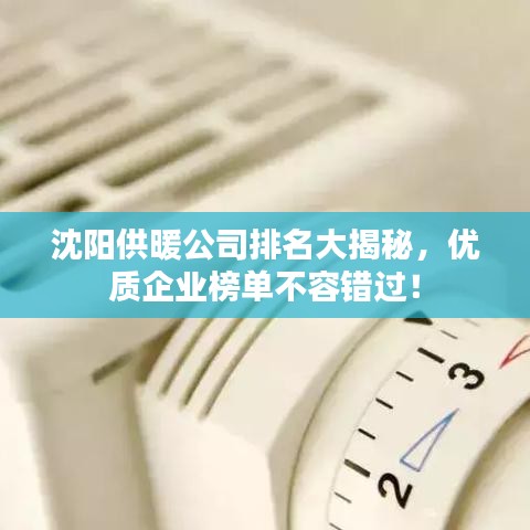 沈阳供暖公司排名大揭秘，优质企业榜单不容错过！