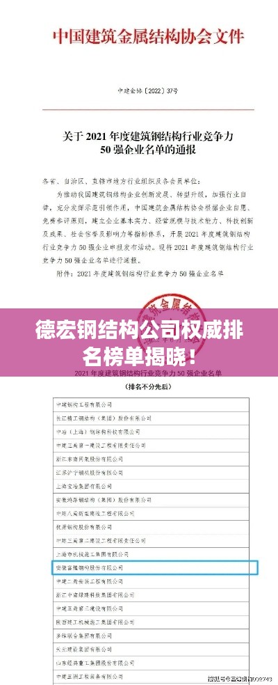 德宏钢结构公司权威排名榜单揭晓！