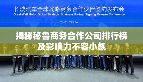 揭秘秘鲁商务合作公司排行榜及影响力不容小觑