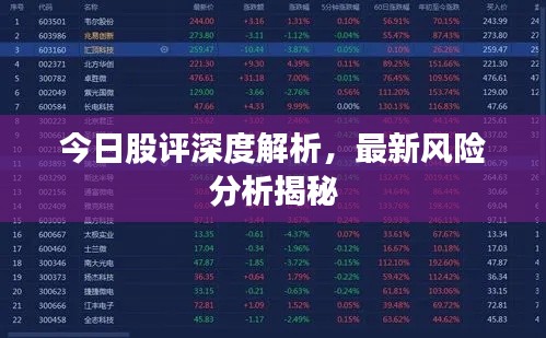 今日股评深度解析，最新风险分析揭秘