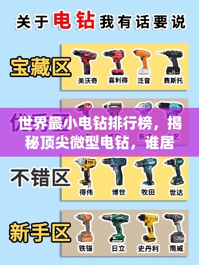 世界最小电钻排行榜，揭秘顶尖微型电钻，谁居榜首？
