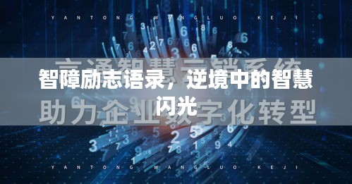 智障励志语录，逆境中的智慧闪光