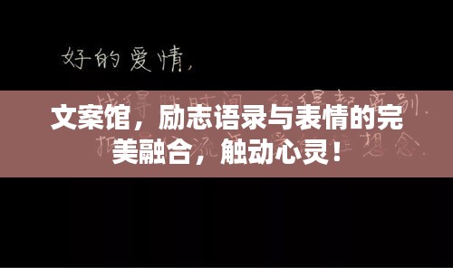 文案馆，励志语录与表情的完美融合，触动心灵！