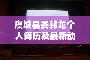 虞城县委韩龙个人简历及最新动态揭秘