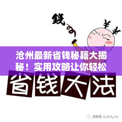 沧州最新省钱秘籍大揭秘！实用攻略让你轻松省钱！