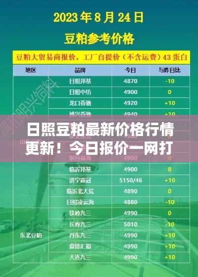 日照豆粕最新价格行情更新！今日报价一网打尽
