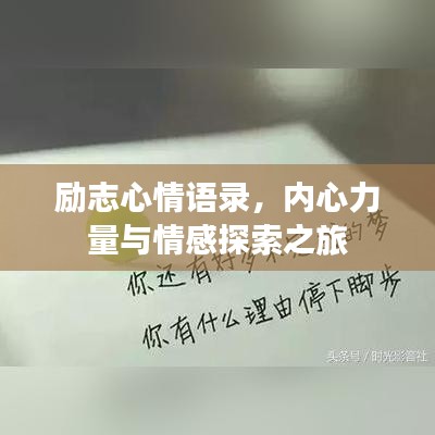 励志心情语录，内心力量与情感探索之旅