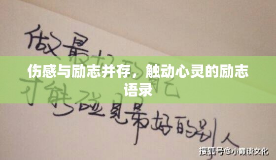 伤感与励志并存，触动心灵的励志语录