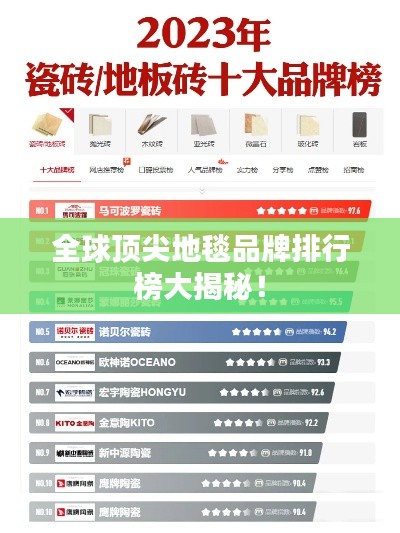 全球顶尖地毯品牌排行榜大揭秘！